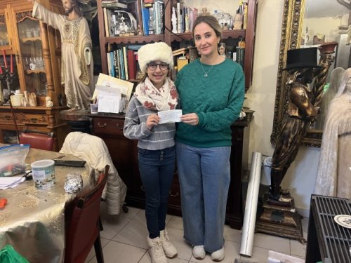 Sofia Zammit donates another £200 to Charity